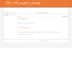 haanappel.net: The Haanappel Family
Joomla! - the dynamic portal engine and content management system
