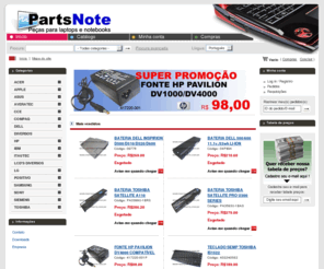 partsnote.com.br: Parstnote - Peças para laptops e notebooks
