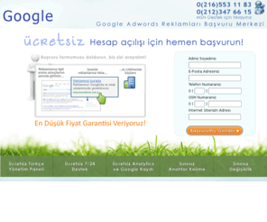 enucuzreklam.com: Istanbul Google Sponsor Baglanti Reklamlari | Internet Reklamciligi
Google Adwords Sponsor Bağlantı Reklamları için Ücretsiz Başvuru Formu.