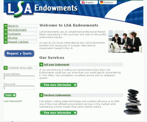 lsaendowments.com: LSA Endowments - Endowment policy, Selling endowment, Sell Endowment Policy or Buy Endowment Policy
Selling your endowment, or looking to purchase endowments? LSA Endowments can help.