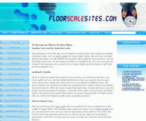 floorscalesites.com: Home | Floor Scales Sites
Get news, info and advice on electronic mail scale, digital pull scale and micro analytical balance at FLOORSCALESITES.COM.