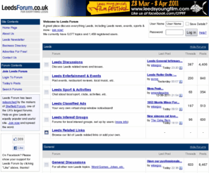 leeds-forum.com: Leeds Forum - Discuss Leeds life, news, sports and more
Forum to discuss all things Leeds, including Leeds news, sports, events and more.