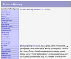 mksim.com: Financial Planning
Financial Planning as well as information, tips and web resources.