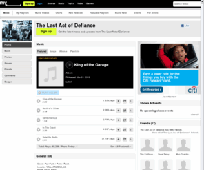 lastactofdefiance.com: The Last Act of Defiance | Free Music, Tour Dates, Photos, Videos
The Last Act of Defiance's official profile including the latest music, albums, songs, music videos and more updates.