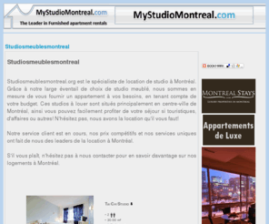 studiosmeublesmontreal.org: Studio de Luxe Appartement à louer, Location Studio meublé à Montréal, Canada
Location de studios de luxe entièrement furnsihed à louer à Montréal avec Studiosmeublesmontreal.net! Nous offrons des studios de luxe à louer dans le Vieux-Port, du centre-ville de Montréal.