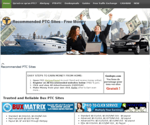 guide-volavita.com: Recommended PTC Sites
Daily paid to click (ptc) guide sites for free money online and source of income