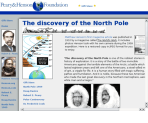 pearyhenson.org: Peary & Henson Foundation, Inc. Donate to support restoration of history
Educational foundation for Robert Peary and Matthew Henson, please donate to help us restore history