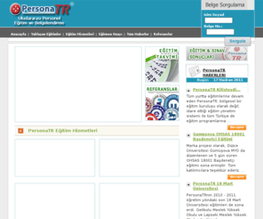 personatr.com: PersonaTr Uluslararası Personel Eğitim & Belgelendirme Hizmetleri
Uluslararası Personel Eğitimi ve Belgelendirme Hizmetleri. Kurumsal Eğitim ve Seminer Hizmetleri. Endüstriyel Deneyim Değişim Programları Organizasyon Hizmetleri