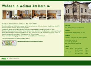 weimar-am-horn.de: Wohnen in Weimar Am Horn
Helles, geräumiges Doppelzimmer im klassischen Weimar. Mitten im Grünen, zentrumsnah und günstig.