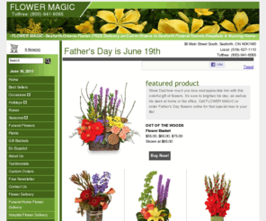 flowermagic.net: FLOWER MAGIC - your local Seaforth, ON Florist & Flower Shop
FLOWER MAGIC - your local Seaforth, ON Florist & Flower Shop. Order flowers directly from FLOWER MAGIC - your local Seaforth, ON florist and flower shop to save time and money.