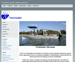 freshwaterharvester.com: Freshwater Environmental Management
freshwater provides aquatic weed control equipment to cut and remove lake weeds like water hyacinth, milfoil, hydrilla, salvinia molesta, and other aquatic weeds that make waterways unusable.