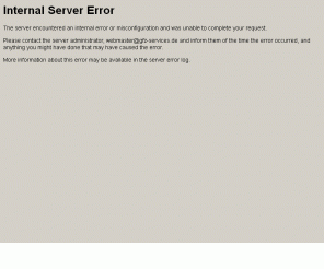 gfz-services.de: 500 Internal Server Error
