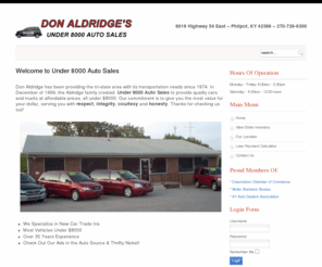 under8000.com: Under 8000 Auto Sales - Most Vehicles Under $8000
Under 8000 Auto Sales - Most Vehicles Under $8000