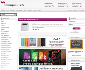 heinigerag.org: Heiniger Onlineshop
HeinigerAG.ch Spezialist für Apple Computer, Fotografie, Hard- und Software uvm. In Niederbipp, Olten und Buchs  Willkommen bei Heiniger Online Shop 