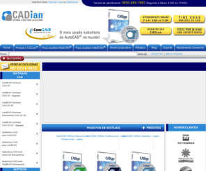 intelicadian.com: IntelliCAD CADian
IntelliCAD InteliCAD CADian 2008i - CAD compatível com AutoCAD. Permite desenhos 2D e 3D, ACIS , LISP, imagens RASTER, projetos técnicos de Engenharia (Elétrica, Mecânica, Topografia, etc.) e Arquitetura. Faça o download e teste o IntelliCAD CADian