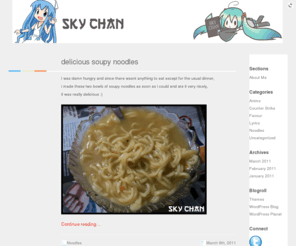 skychan.net: Sky Chan  Hacker :O
I love noodles :)