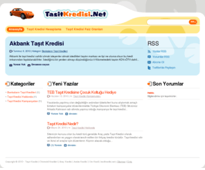 tasitkredisi.net: TaÅÄ±t Kredisi | Otomobil Kredileri | AraÃ§ Kredisi | Araba Kredisi | Oto Kredi | tasitkredisi.net
TÃ¼m bankalarÄ±n taÅÄ±t kredileri, otomobil kredileri, araÃ§ kredisi, araba kredisi, oto kredileri.Kredi seÃ§eneklerini karÅÄ±laÅtÄ±rarak size uygun krediyi seÃ§ebilirsiniz.