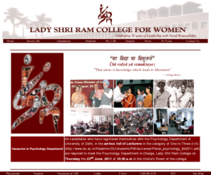 lsr.edu.in: Lady Shri Ram College for Women, New Delhi
Lady Shri Ram College for Women, New Delhi