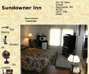 sundownerinn.net: Sundowner Inn
Sundowner Inn, Newcastle Wyoming. Affordable lodging at the gateway to the Black Hills.