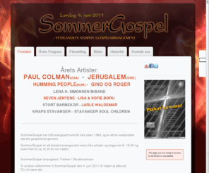 zaycloud.com: SommerGospel forside
Sommergospel.no