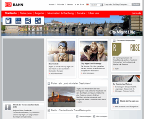 nachtzugreisen.net: DB Bahn: bahn.de - Ihr Mobilitätsportal für Reisen, Bahn, Urlaub, Hotels, Städtereisen und Mietwagen
Deutschlands beliebtestes Reise- und Mobilitätsportal: Auskunft, Bahnfahrkarten, Online-Tickets, Ländertickets,  günstige Angebote rund um Urlaub und Reisen. Komfortabel planen und sicher buchen. 