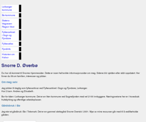 overbo.org: Snorre D. Øverbø

