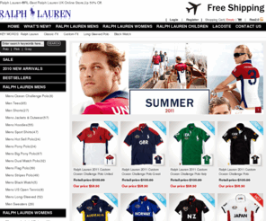 poloralphlaurenonline.com: Polo Ralph Lauren::Polo Shirt::Ralph Lauren Shirt,Jumpers,Shorts,UP 50% OFF.
We have best price and excellent quality.Welcome to wholesale and retail Polo Ralph Lauren Apparels,shirts,polos,jackets,Rugbys...at www.poloralphlaurenonline.com