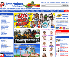 thetoyshop.com: Toys and games for all ages. The online toy shop from The Entertainer.
With all your favourite toys and games, TheToyShop.com is the online store of the UK's largest toy shop - The Entertainer