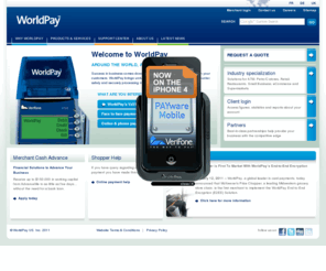 world-pay.com: WorldPay | Welcome to WorldPay
WorldPay processes millions of payments everyday for businesses all over the world - safe, secure and very fast. Accept credit and debit cards, bank transfers, subscriptions, bill payments and more, in multiple currencies and languages.