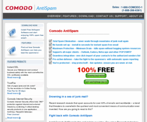 comodoantispam.net: Antispam Software Download Free Antispam from Comodo™
Comodo Antispam Software to secure your mailbox with Free Antispam Download 2005 Desktop Edition for spam free emails.
