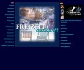 freizeit-info.com: Freizeitauskunft, freizeitauskunft
Das Informatiossystem für Ihre Freizeit