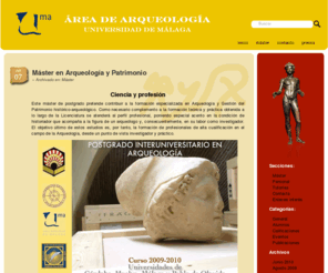 arqueologiamalaga.org: Área de Arquelogía · Universidad de Málaga ·
Un punto de encuentro para la arqueología