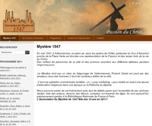 mystere1547.com: Mystère 1547
Mystere1547 association pour la présentation du mystère de l'année 1547. Concert, spéctacle, animations autour de Valenciennes