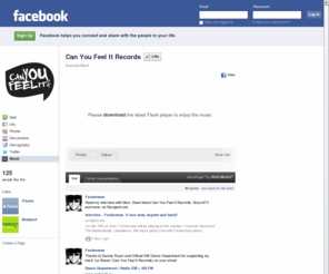 canyoufeelitrecords.com: Incompatible Browser | Facebook
 Facebook is a social utility that connects people with friends and others who work, study and live around them. People use Facebook to keep up with friends, upload an unlimited number of photos, post links and videos, and learn more about the people they meet.