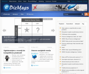 empiriamagna.com: eBizMags
eBizMags je prvi hrvatski blog - portal posvećen ePoslovanju. Konceptualno i sadržajno je usmjeren prema stručnjacima iz različitih područja djelovanja koji direktno ( kao decision makeri ) ili indirektno ( kao opinion makeri ) imaju utjecaj na donošenje ključnih odluka unutar modernog načina poslovanja - ePoslovanja.
