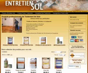 entretiensol.com: Produits professionnels de Traitement et Entretien de Sols poreux
Produits professionnels  de Traitement et Entretien de Sols .