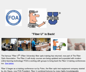 fiberu.org: Fiber U Learning about Fiber Optics
