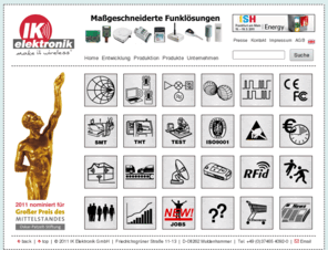 ikproduction.com: Maßgeschneiderte Funklösungen - Elektronikfertigung und Ingenieurbüro
Maßgeschneiderte Funklösungen - Elektronikfertigung und Ingenieurbüro