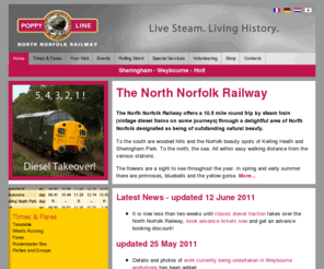 nnr.co.uk: North Norfolk Railway - Home
Website of the North Norfolk Railway