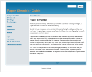 papershredderguide.com: Paper Shredder Guide - Paper Shredder
Paper shredder guide