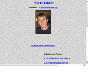 paulfraser.org: Paul R. Fraser's Homepage
