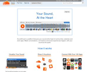 soundcloud.com: SoundCloud - Your Sound, At The Heart
Create, record and share the sounds you create anywhere to friends, family and the world with SoundCloud, the world's largest community of sound creators.