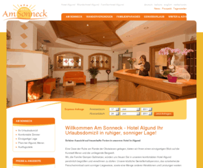 amsonneck.com: Hotel Algund - Hotel am Sonneck in Algund bei Meran - Südtirol - Italien
Am Sonneck - Ihr 3 Sterne Hotel Algund bei Meran - Top Lage inmitten der Obstwiesen mit Panoramablick