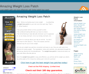 amazingweightlosspatch.com: Amazing Weight Loss Patch
Lose weight safer and more effectively with herbal weight loss patch.