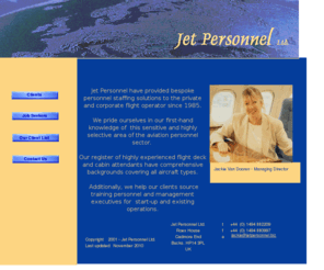 jetpersonnel.biz: Jet Personnel
Jet Personnel provide bespoke staffing solutions to the private and corporate flight operator.