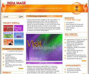 nic.in: India Image : a programme to establish Indian Governments' presence on the web
