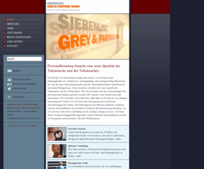 siebenlist.de: Home
Siebenlist Grey & Partner GMBH - Executive Search & Business Development