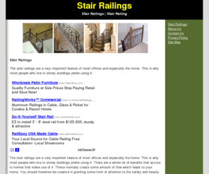 stairrailings.org: Stair Railings | Stair Railing
The stair railings are a very important feature of most offices and especially the home. This is why most people who live in storey buildings prefer using it.