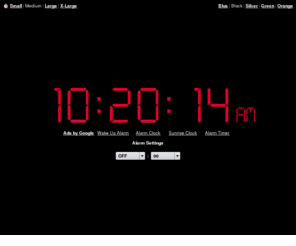 derwecker.com: Online Alarm Clock
Online Alarm Clock - Free internet alarm clock displaying your computer time.