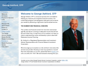 georgeashford.com: George Ashford, CFP
Comprehensive Financial Planning and Investment Services Site